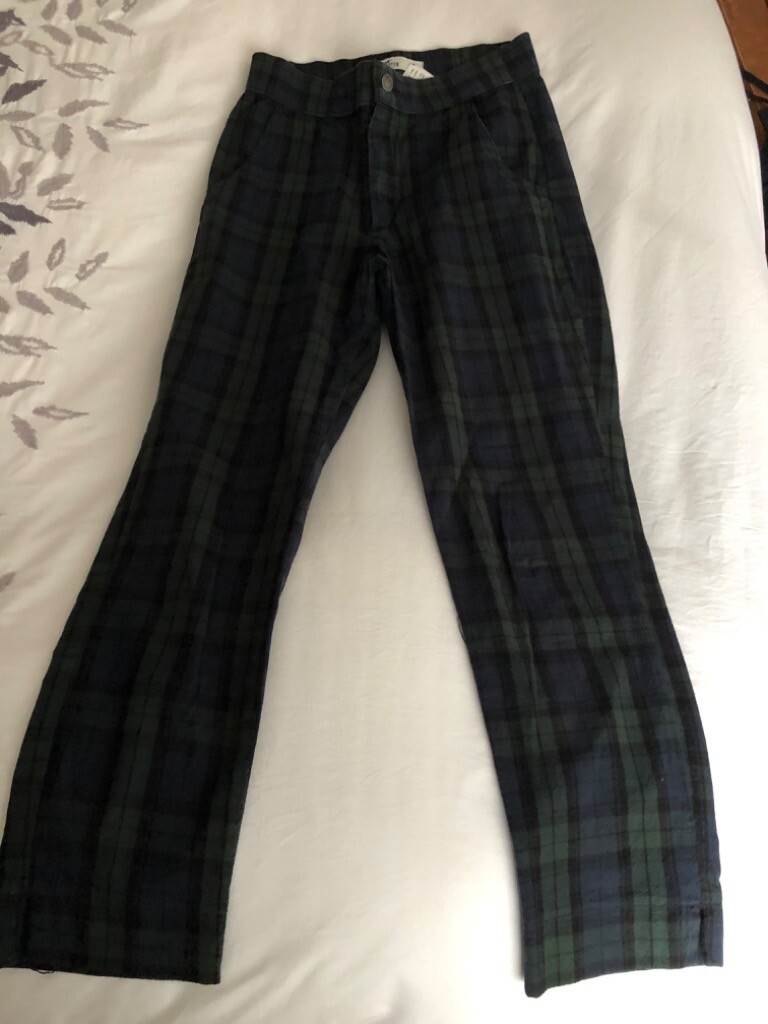 Hollister trousers- black watch tartan 